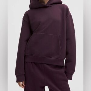 NWT lululemon Women's steady state hoodie in black Plum size M